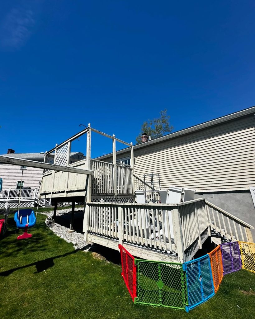 before deck replacement in watertown, ma composite deck